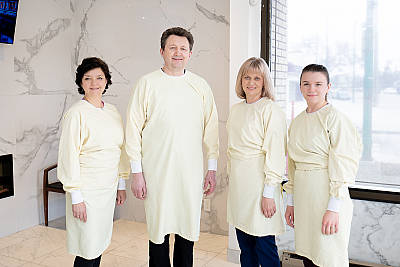 Dr Andrei Baranjouk dental team